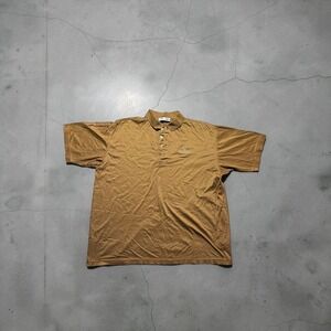 Ancona Italy Polo Shirt Mens XL Brown Egyptian Cotton Cimarron Hills Member Club